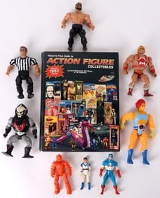 VINTAGE ASSORTED ACTION FIGURES W/ PRICE GUIDE