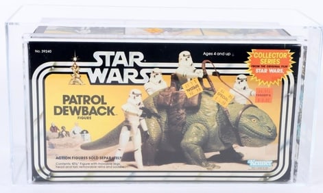 1983 STAR WARS PATROL DEWBACK AFA 80+ NEAR MINT