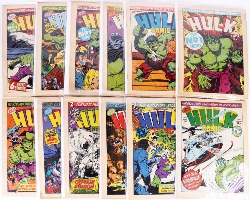 HULK COMIC #1,2,4-25 1979 MARVEL UK COLLECTION (1 of 2)