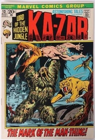ASTONISHING TALES #13 - 1ST MAN-THING COVER