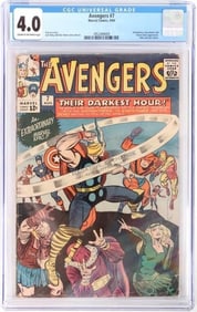 AVENGERS #7 CGC 4.0 'THEIR DARKEST HOUR'
