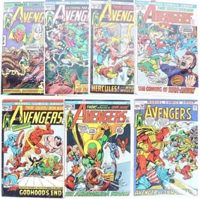 THE AVENGERS # 95-99, #118, #128 LOT OF 7 COMICS