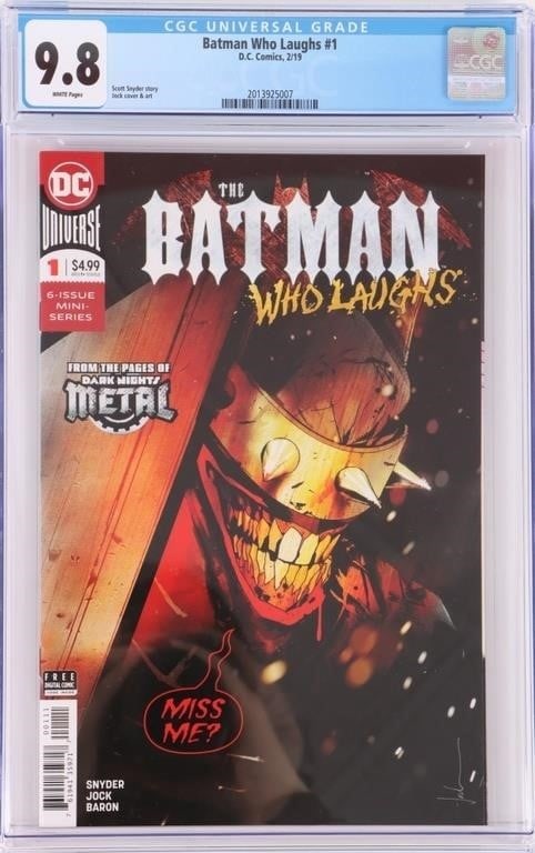 BATMAN WHO LAUGHS #1 1ST GRIM KNIGHT CGC 9.8 (1 of 4)