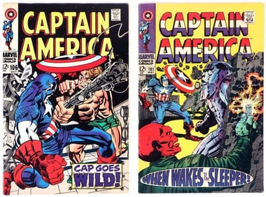 CAPTAIN AMERICA #101 AND #106 COMIC BOOKS