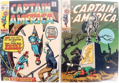 CAPTAIN AMERICA #113 & #131 COMIC BOOKS LOT OF 2