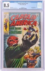CAPTAIN AMERICA #115 CGC GRADE 8.5 MARVEL COMIC