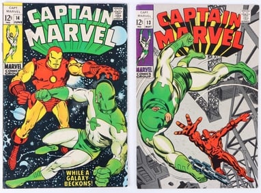 CAPTAIN MARVEL #13 & #14 - ICONIC IRON MAN COVER