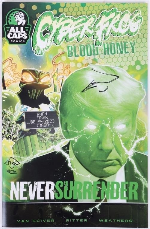 CYBERFROG BLOOD HONEY NEVER SURRENDER SIGNED (1 of 4)