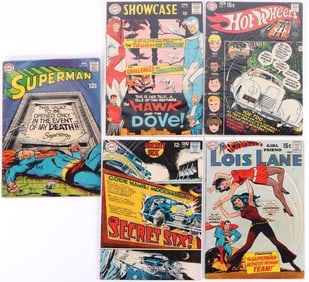 DC SILVER AGE COMIC COLLECTIBLE BOOKS - LOT OF 6
