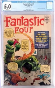 FANTASTIC FOUR #1 CGC 5.0 GOLDEN RECORD REPRINT
