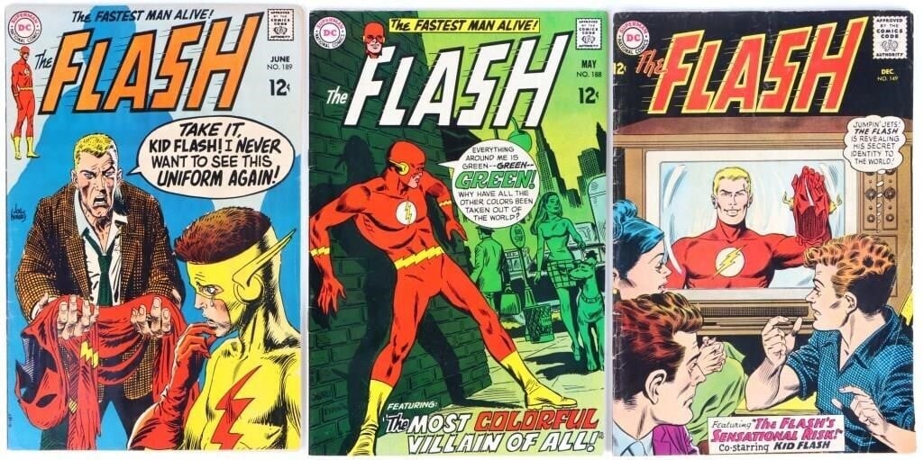 FLASH DC COLLECTIBLE #149, #188 & 189 COMIC BOOKS (1 of 16)
