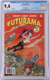 FUTURAMA #1 - NEWSSTAND EDITION - CGC 9.4