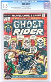 GHOST RIDER #6 1974 MARVEL CGC 8.5