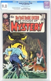 HOUSE OF MYSTERY #185 1970 DC COMICS CGC 9.0