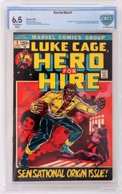 LUKE CAGE HERO FOR HIRE #1 CBCS 6.5 1ST LUKE CAGE