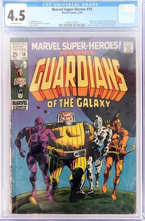 MARVEL SUPER HEROES #18 CGC 4.5- 1ST GUARDIANS (1 of 4)