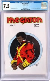 MEGATON #1 CGC 7.5 ERIK LARSEN'S 1ST PRO WORK