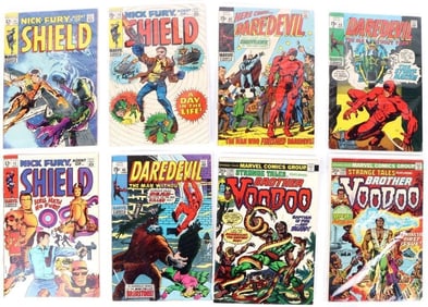 SILVER AGE MARVEL COMIC BOOKS - LOT OF 8