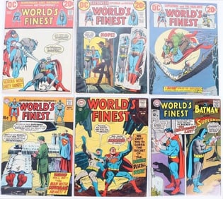 WORLDS FINEST COMIC BOOKS - LOT OF 6
