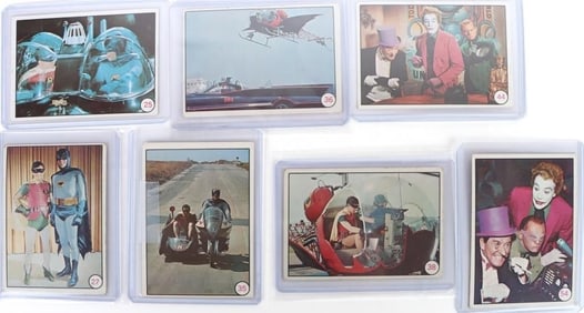 1966 TOPPS BATMAN MOVIE TCG PARTIAL SET 7/55