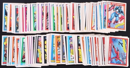 1990 MARVEL UNIVERSE NEAR COMPLETE COMIC CARDS 1