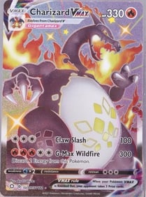 CHARIZARD VMAX HALO SV107/SV122 POKEMON CARD