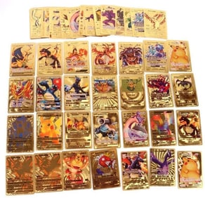 POKEMON GOLD FOIL VARIOUS CARDS LOT OF 50