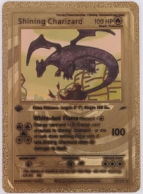 RARE 1ST ED SHINING CHARIZARD GOLD FOIL POKEMON