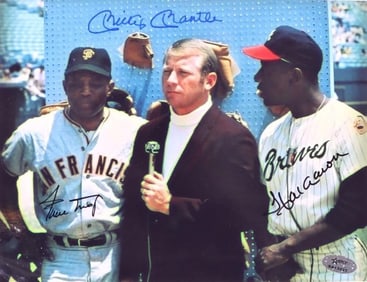 AUTOGRAPHED BASEBALL GREATS 8 X 10 PHOTOGRAPH