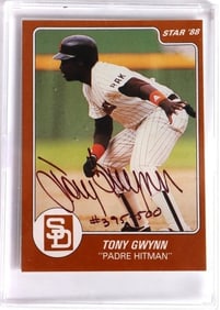 SIGNED TONY GWYNN 'PADRE HITMAN' #395/500
