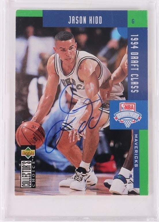 JASON KIDD 1994-95 ROOKIE SIGNED CARD #408 (1 of 3)