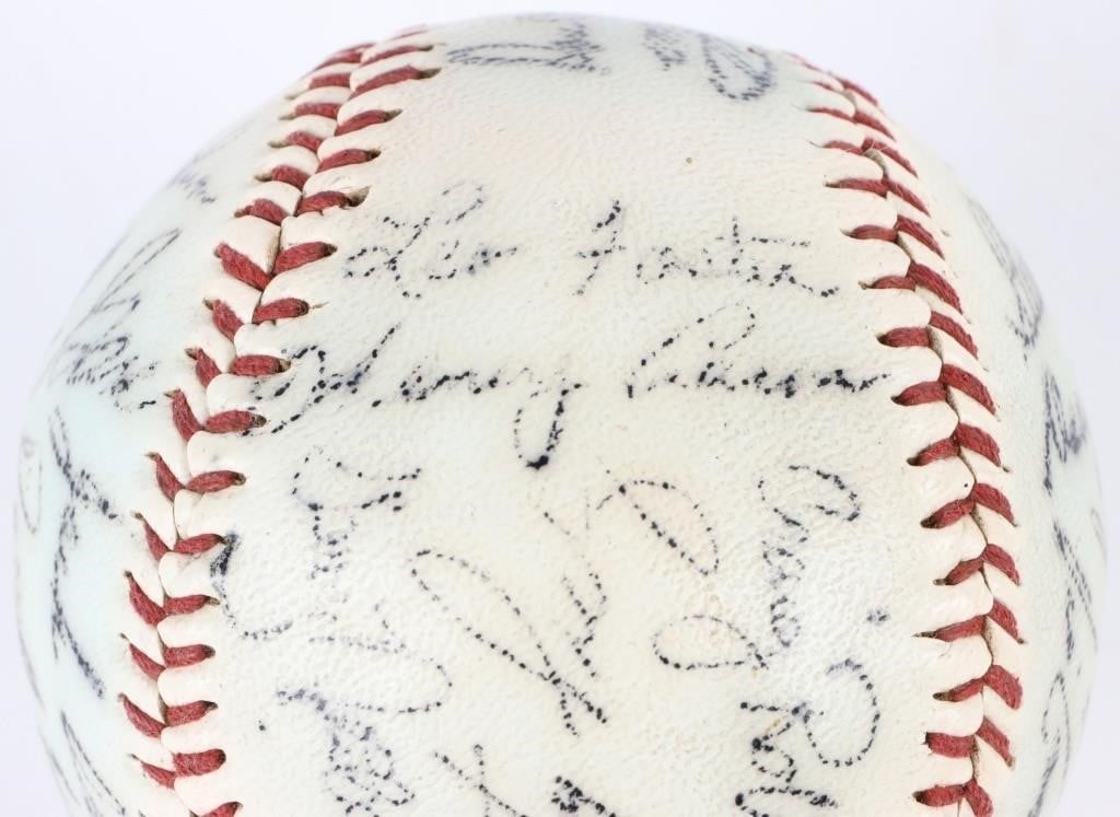 1974 ATLANTA BRAVES ROSTER AUTOGRAPHED BALL (1 of 9)