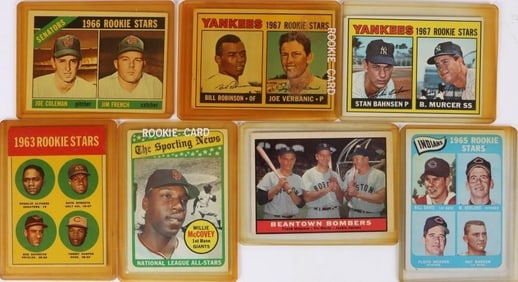 1960'S TOPPS BASEBALL ROOKIE STARS LOT OF (7)