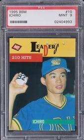 1995 BBM LEADERS ICHIRO SUZUKI #10 PSA MINT 9 CARD