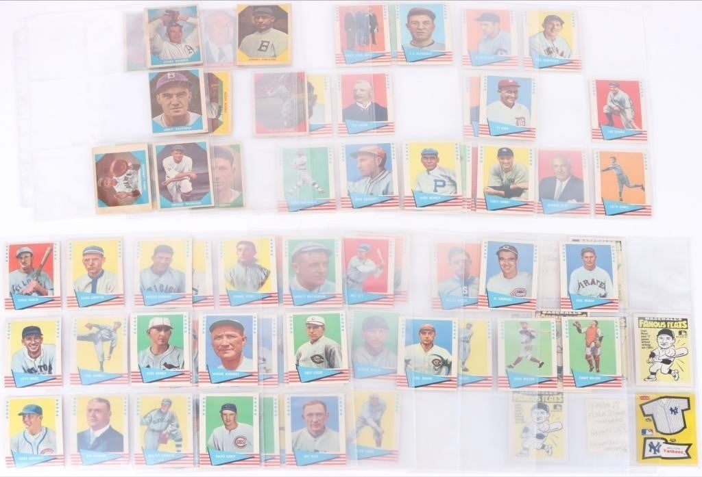 1960 & 1961 FLEER BASEBALL PARTIALLY COMPLETE SETS (1 of 8)