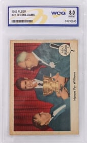 1959 FLEER #78 TED WILLIAMS BASEBALL CARD WCG 8