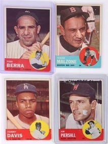 1963 TOPPS COLLECTIBLE CARDS #443, #232, #340 #310