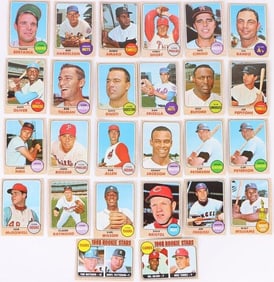 1968 TOPPS BASEBALL CARDS LOT OF 26