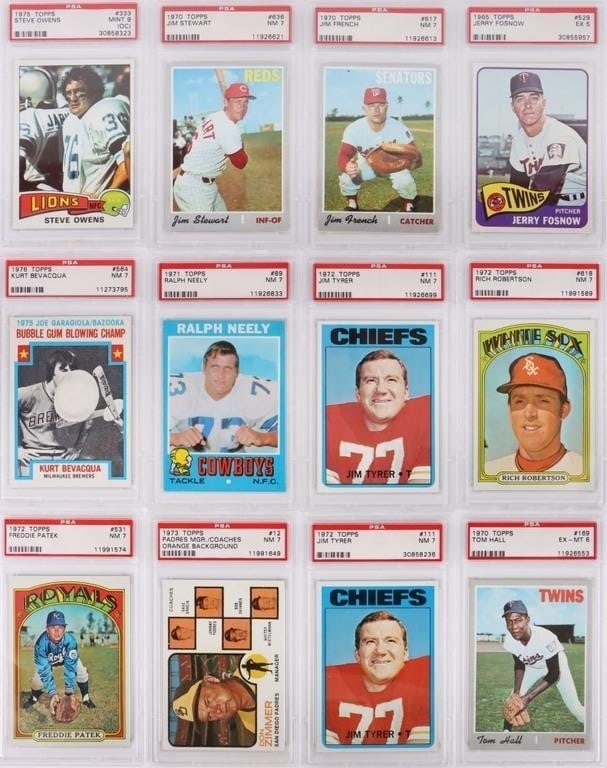 1970-1960's TOPPS PSA GRADED BASEBALL CARDS (1 of 4)