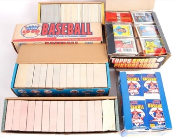 BASEBALL CARDS, SEALED PACKS & COMPLETE SETS