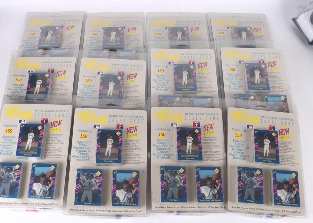 CLASSIC 1990 MLB BASEBALL CARD BOARD GAMES - (12) (1 of 5)