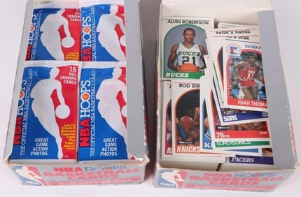 1989 NBA HOOPS BASKETBALL CARDS LOT OF 2