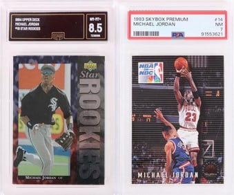 MICHAEL JORDAN BASKETBALL & BASEBALL GRADED CARDS