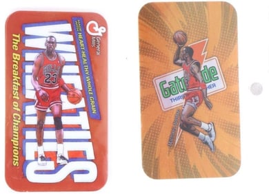 MICHAEL JORDAN INSERT REFRACTOR CARDS LOT OF 2