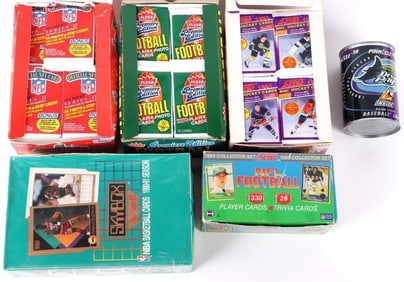 FOOTBALL, HOCKEY, BASKETBALL SEALED CARD PACKS
