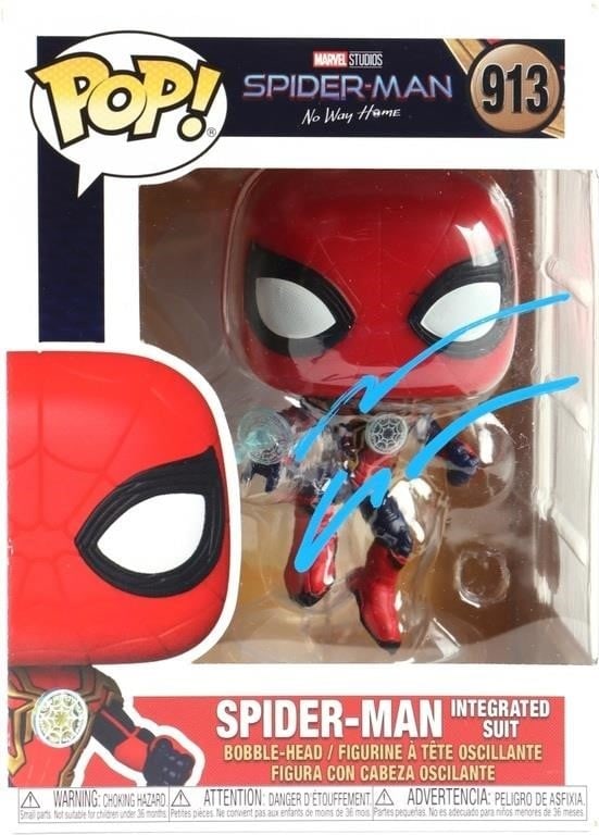 ANDREW GARFIELD SIGNED SPIDER-MAN FUNKO POP 913 (1 of 7)