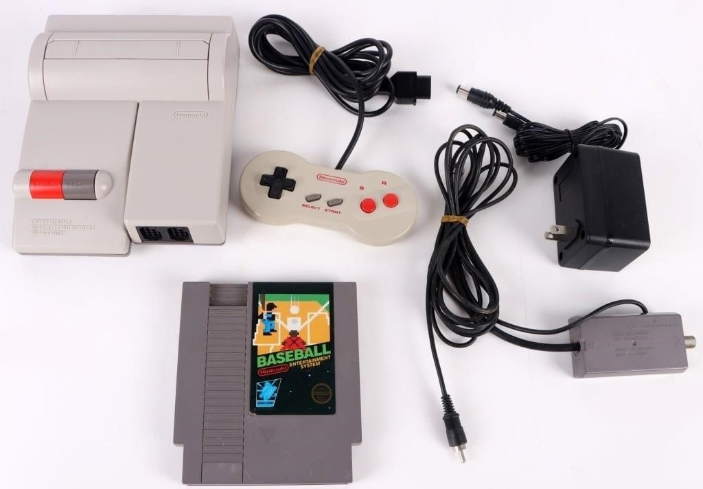 NINTENDO NES-101 TOP LOADER W/ DOGBONE & GAME (1 of 7)