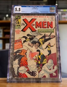 X-MEN #1 CGC 5.5 - ORIGIN & 1ST X-MEN - MAJOR KEY!