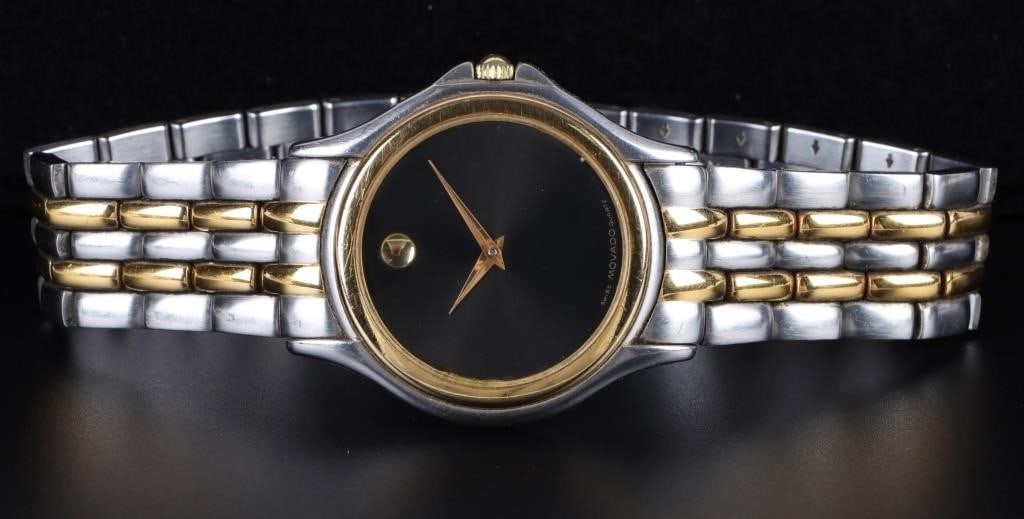MOVADO WOMEN'S TWO-TONE GOLD & SILVER WATCH (1 of 3)