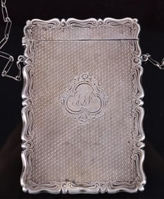 ANTIQUE STERLING SILVER CALLING CARD CASE